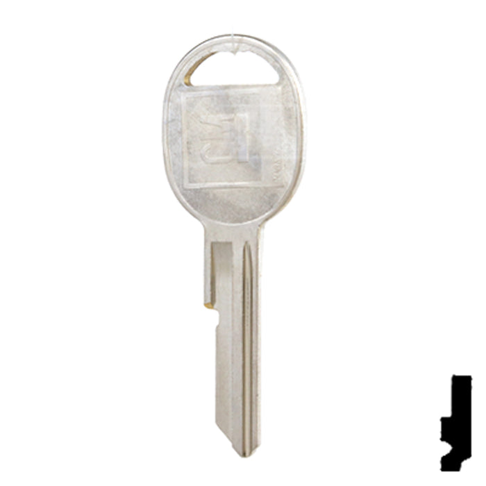 Uncut Key Blank | GM | B45, S1098H Automotive Key Strattec