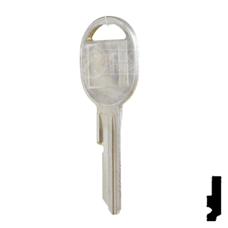 Uncut Key Blank | GM | B45, S1098H Automotive Key Strattec