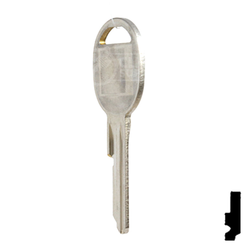 Uncut Key Blank | GM | B45, S1098H Automotive Key Strattec