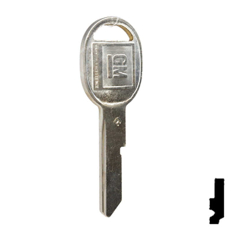 Uncut Key Blank | GM | B45, S1098H Automotive Key Strattec
