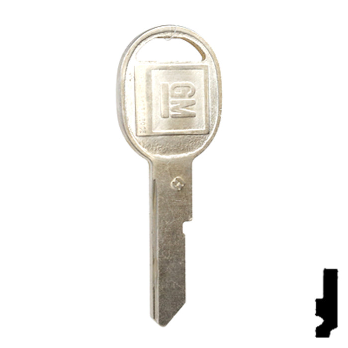Uncut Key Blank | GM | B45, S1098H Automotive Key Strattec