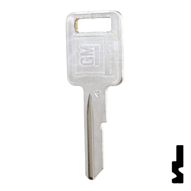 Uncut key Blank | GM | B48, P1098A Automotive Key Strattec