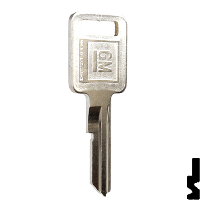 Uncut key Blank | GM | B48, P1098A Automotive Key Strattec