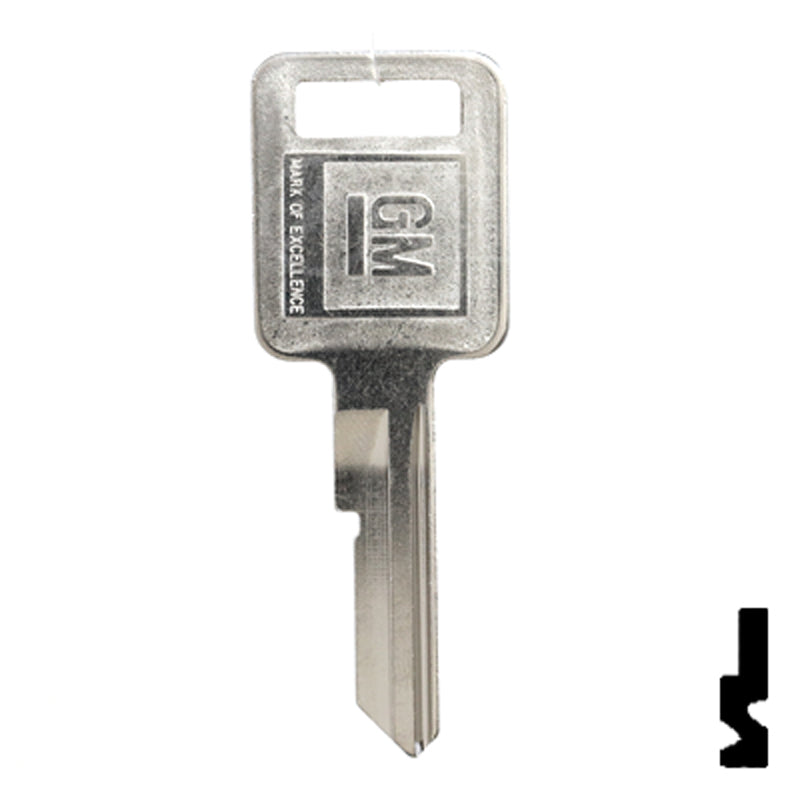 Uncut key Blank | GM | B48, P1098A Automotive Key Strattec