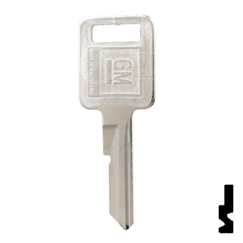 Uncut key Blank | GM | B48, P1098A Automotive Key Strattec