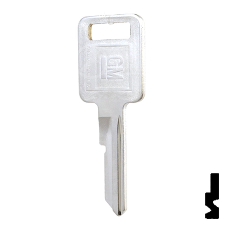 Uncut key Blank | GM | B48, P1098A Automotive Key Strattec