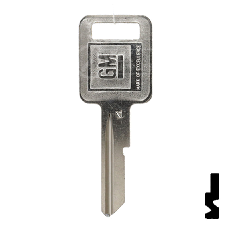 Uncut key Blank | GM | B48, P1098A Automotive Key Strattec
