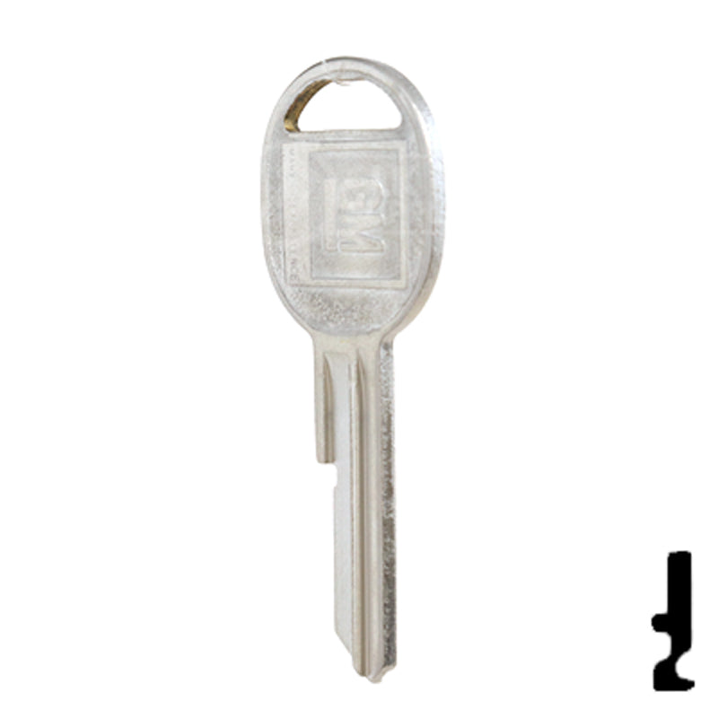 Uncut Key Blank | GM | B49, S10988 Automotive Key Strattec