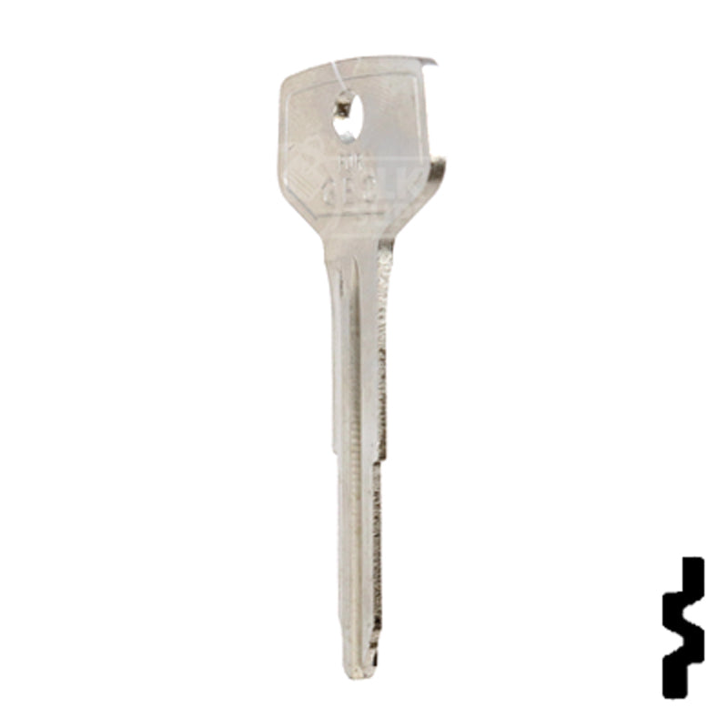 Uncut Key Blank | GM, Geo | B72-NP, X192 Automotive Key JMA USA