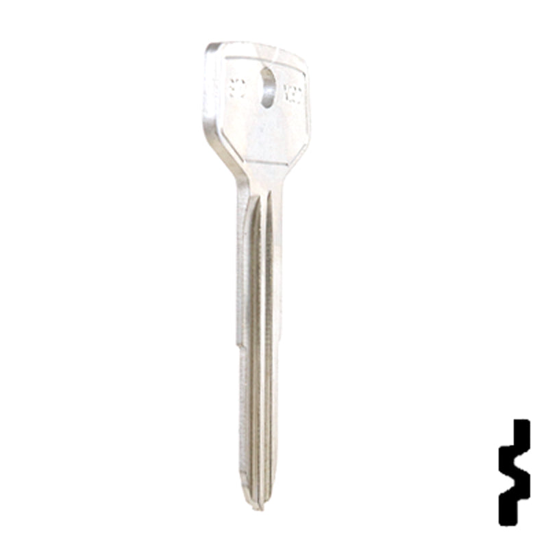 Uncut Key Blank | GM, Geo | B72-NP, X192 Automotive Key JMA USA