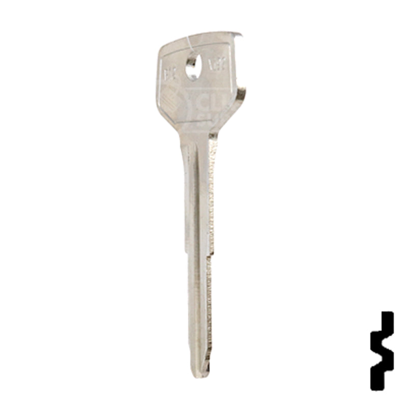 Uncut Key Blank | GM, Geo | B72-NP, X192 Automotive Key JMA USA
