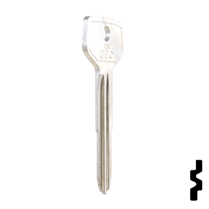 Uncut Key Blank | GM, Geo | B72-NP, X192 Automotive Key JMA USA