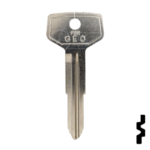 Uncut Key Blank | GM, Geo | B72-NP, X192