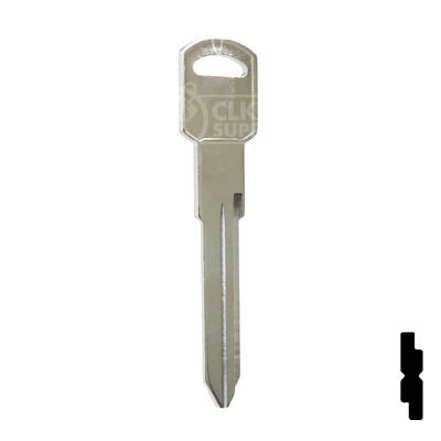 Uncut Key Blank | GM Key | B86, P1106 Automotive Key JMA USA