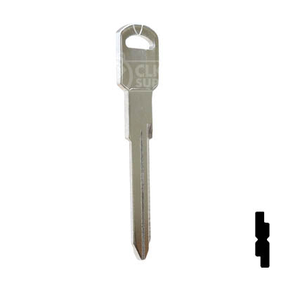 Uncut Key Blank | GM Key | B86, P1106 Automotive Key JMA USA