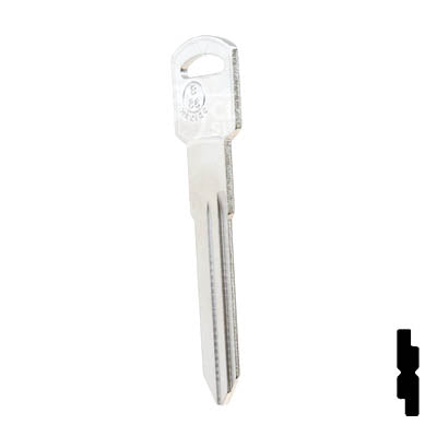 Uncut Key Blank | GM Key | B86, P1106 Automotive Key JMA USA