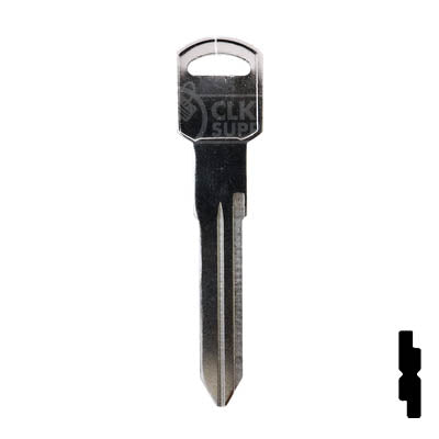 Uncut Key Blank | GM Key | B86, P1106