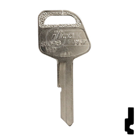Uncut Key Blank | GM | S1098WD