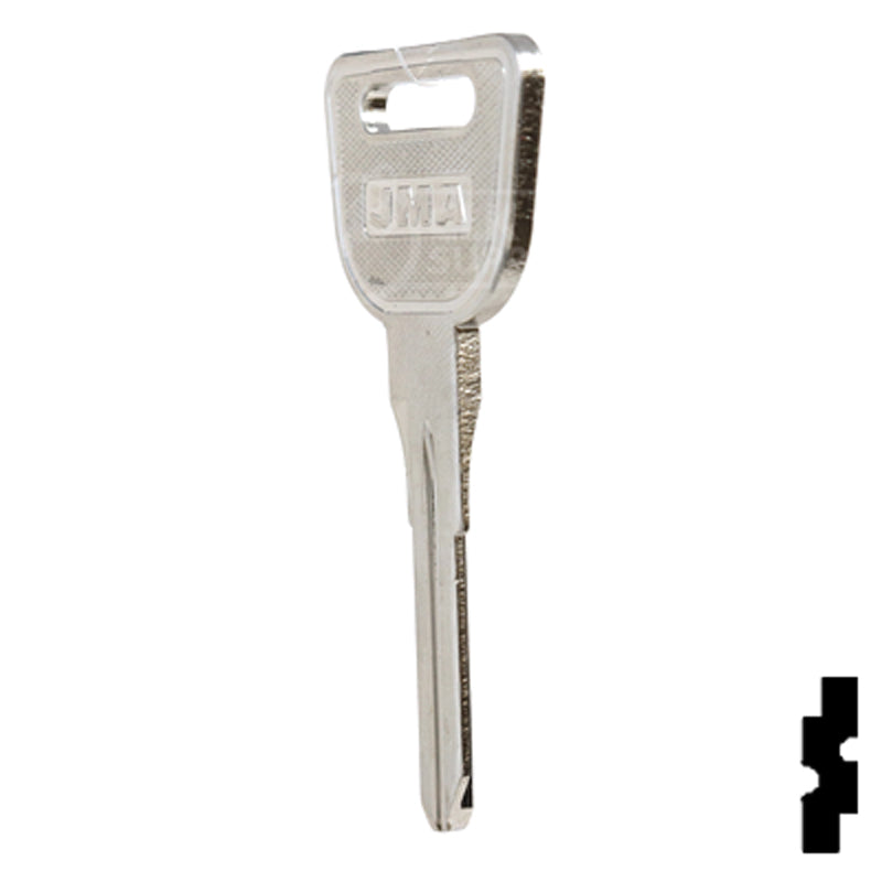 Uncut Key Blank | Honda | HD98-NP, HOND-14 Automotive Key JMA USA