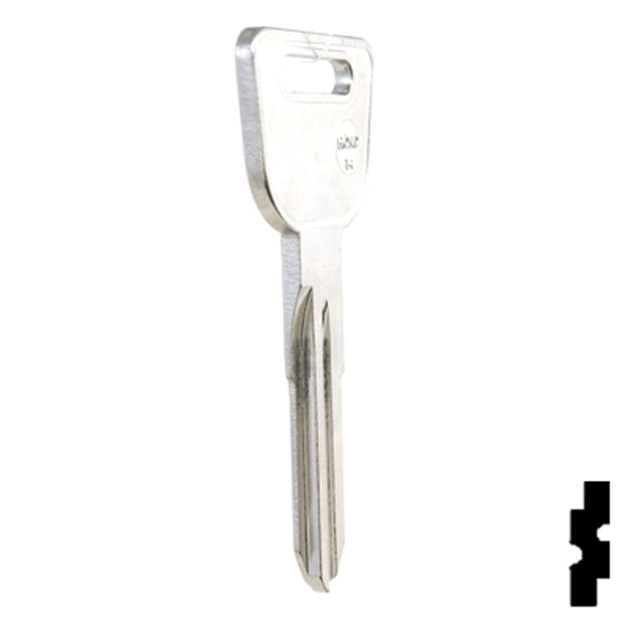 Uncut Key Blank | Honda | HD98-NP, HOND-14 Automotive Key JMA USA