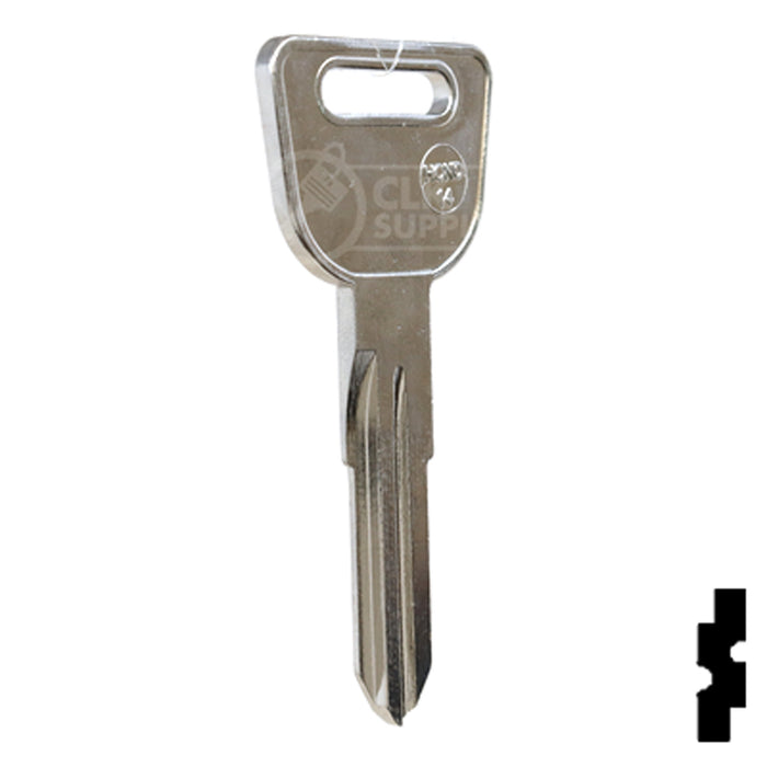 Uncut Key Blank | Honda | HD98-NP, HOND-14 Automotive Key JMA USA