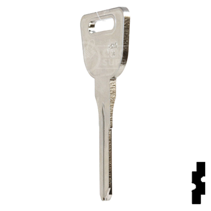 Uncut Key Blank | Honda | HD98-NP, HOND-14 Automotive Key JMA USA