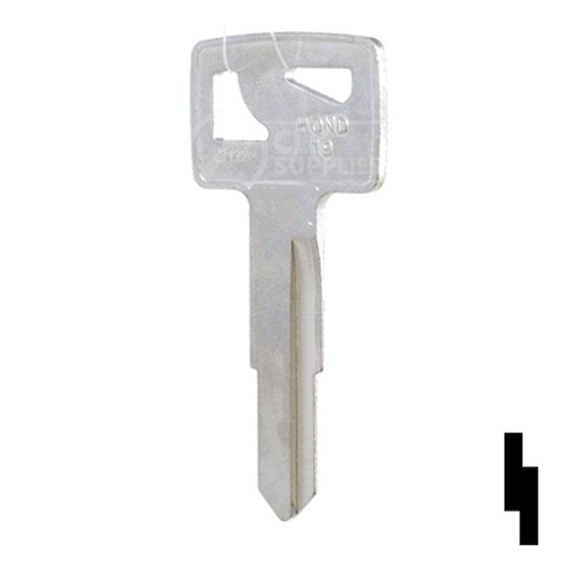 Uncut Key Blank | Honda | HOND-19, HO58 Automotive Key JMA USA