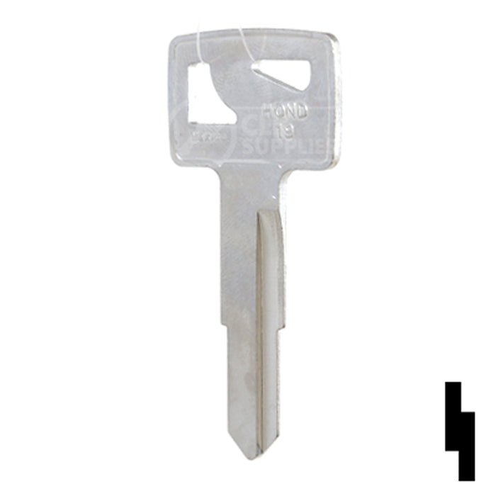 Uncut Key Blank | Honda | HOND-19, HO58 Automotive Key JMA USA