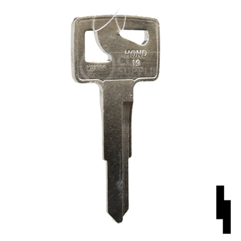 Uncut Key Blank | Honda | HOND-19, HO58 Automotive Key JMA USA