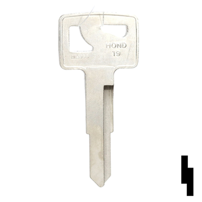 Uncut Key Blank | Honda | HOND-19, HO58 Automotive Key JMA USA