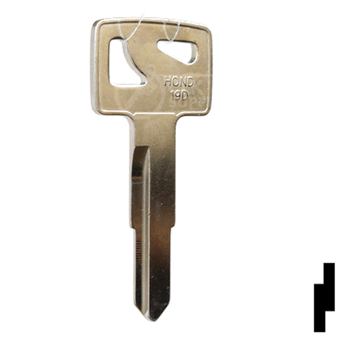 Uncut Key Blank | Honda | HOND-19D Automotive Key JMA USA