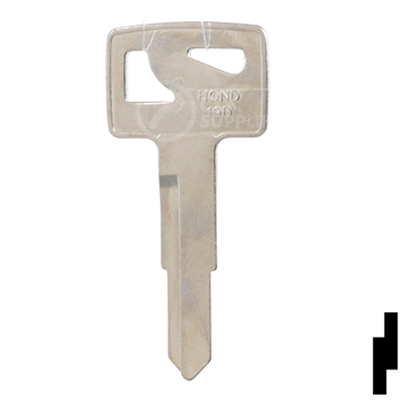 Uncut Key Blank | Honda | HOND-19D Automotive Key JMA USA