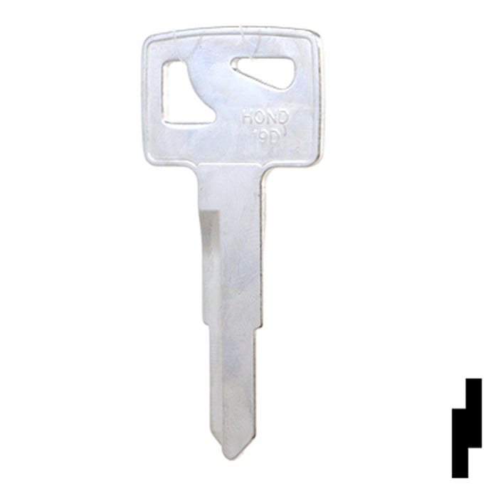 Uncut Key Blank | Honda | HOND-19D Automotive Key JMA USA