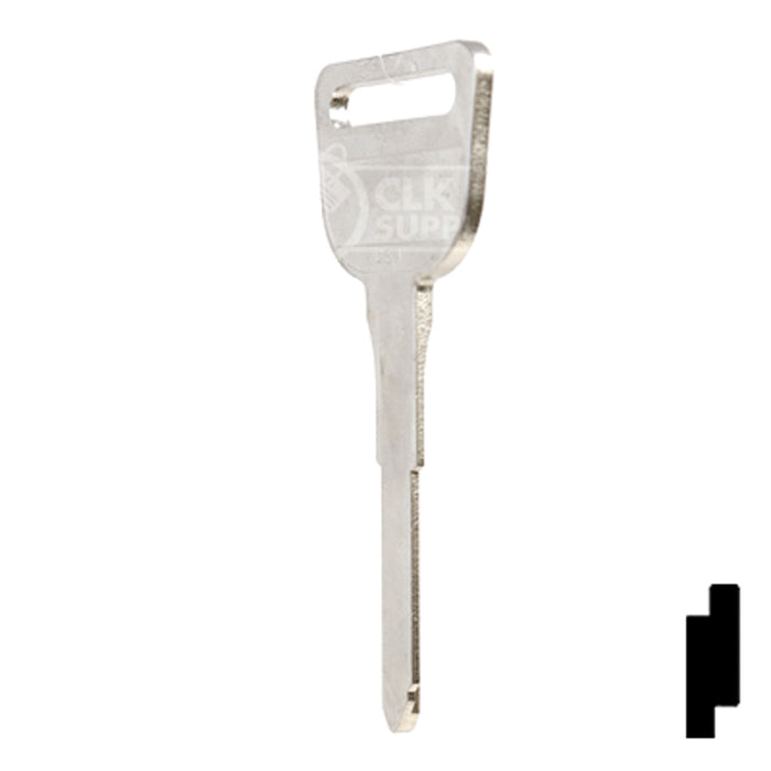 Uncut Key Blank | Honda | X181, HD90 Automotive Key Ilco