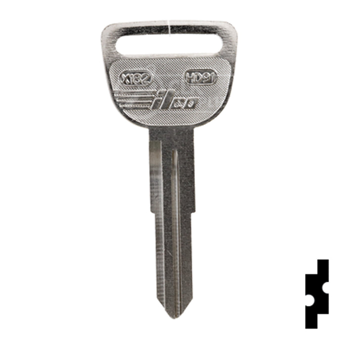 Uncut Key Blank | Honda | X182, HD91 Automotive Key Ilco