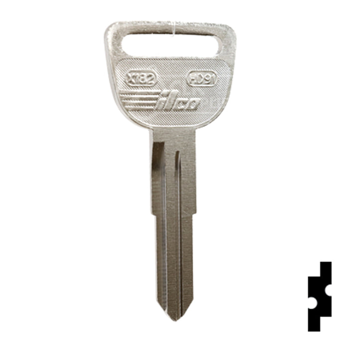 Uncut Key Blank | Honda | X182, HD91 Automotive Key Ilco