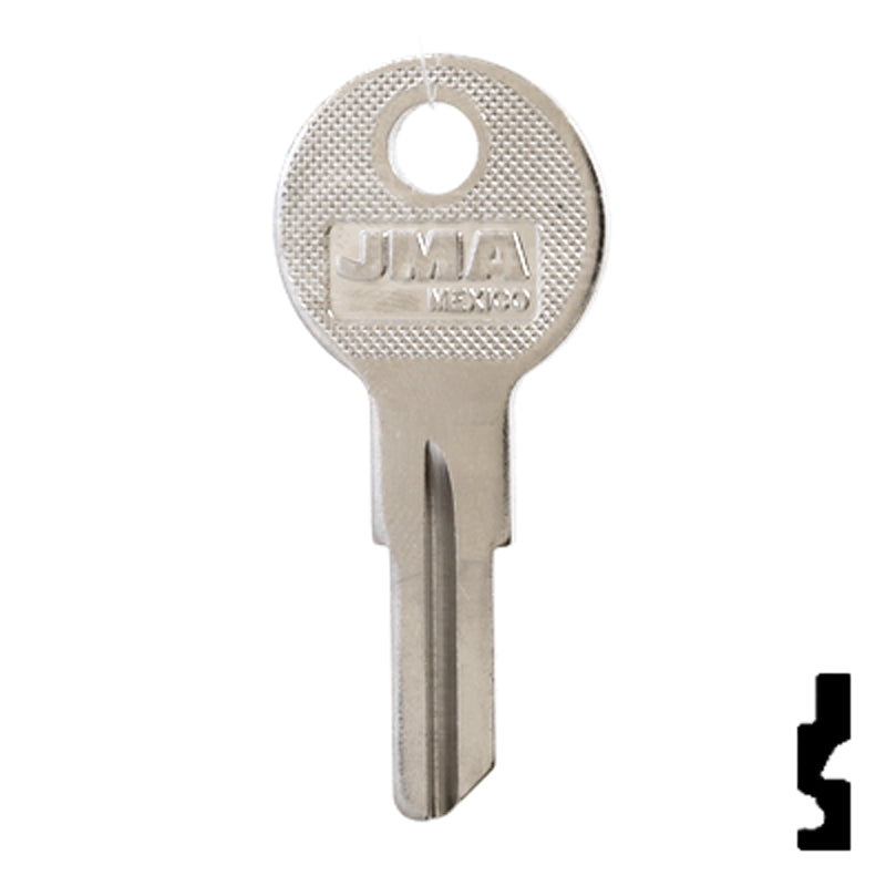 Uncut Key Blank | Hudson, Briggs & Straton | HUD4-NP,1098X Automotive Key JMA USA
