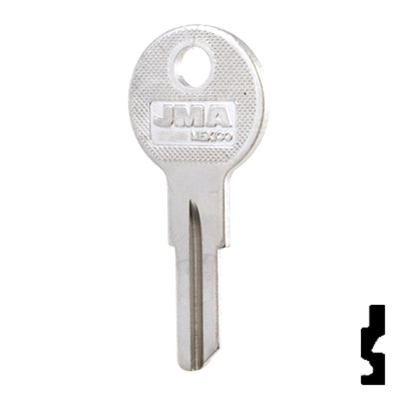 Uncut Key Blank | Hudson, Briggs & Straton | HUD4-NP,1098X Automotive Key JMA USA