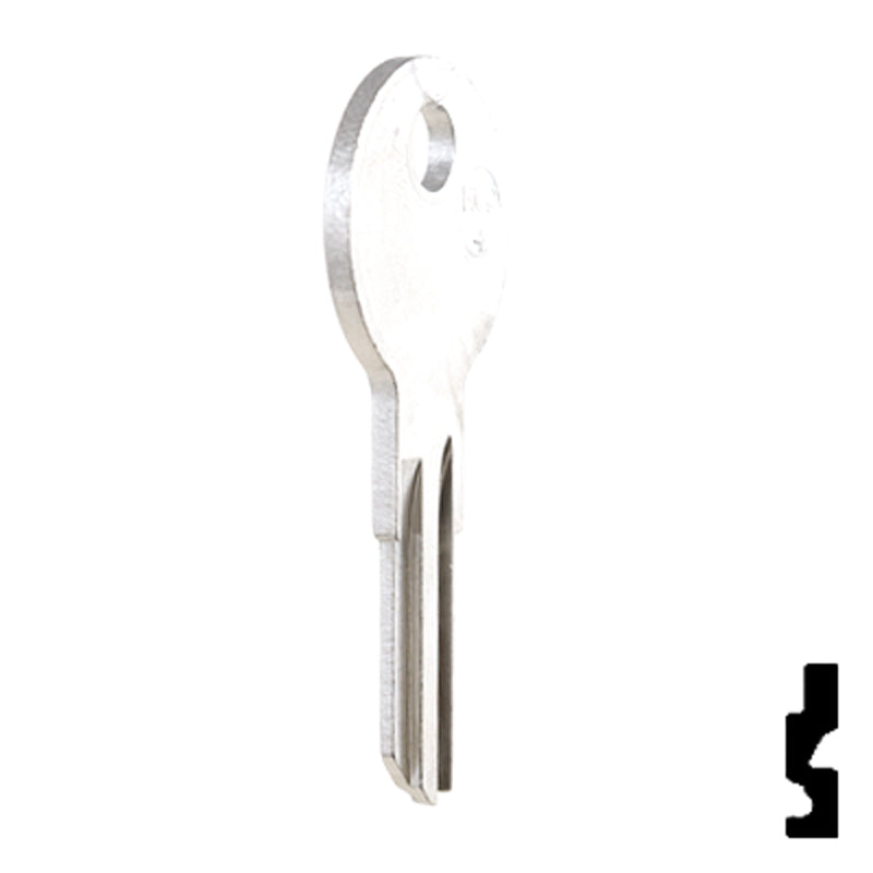 Uncut Key Blank | Hudson, Briggs & Straton | HUD4-NP,1098X Automotive Key JMA USA