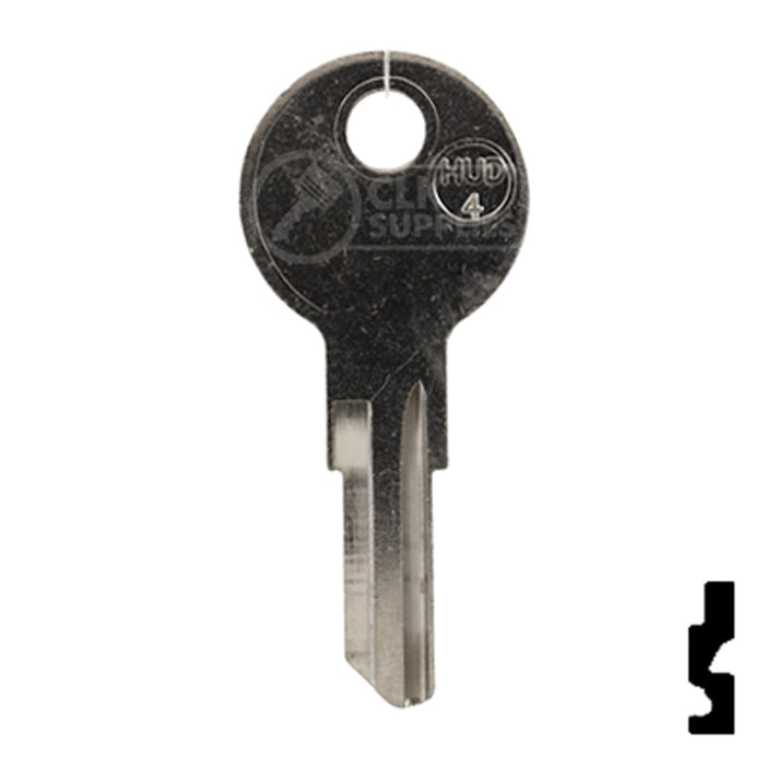 Uncut Key Blank | Hudson, Briggs & Straton | HUD4-NP,1098X Automotive Key JMA USA