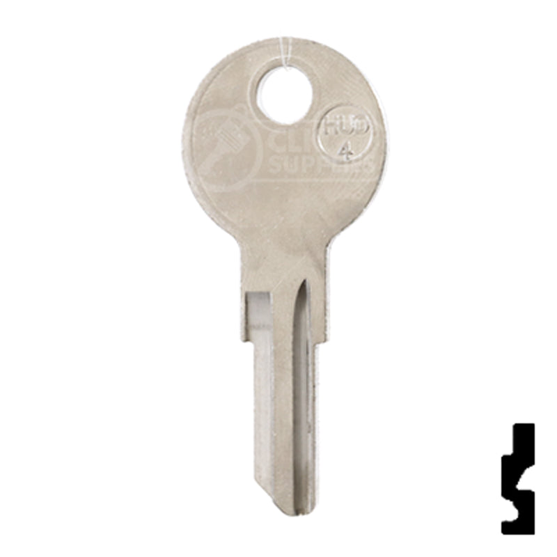 Uncut Key Blank | Hudson, Briggs & Straton | HUD4-NP,1098X Automotive Key JMA USA