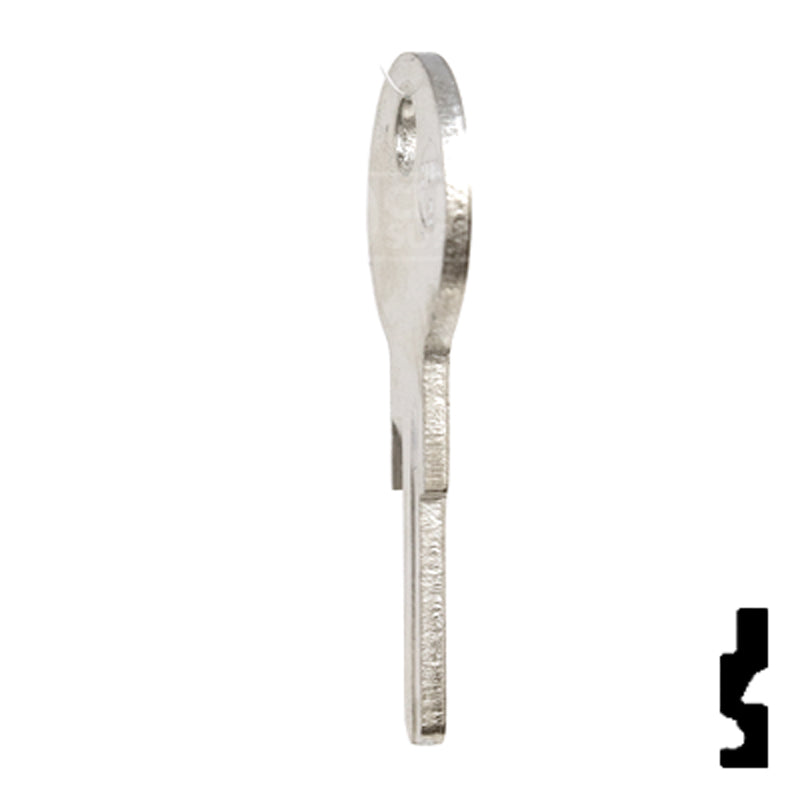 Uncut Key Blank | Hudson, Briggs & Straton | HUD4-NP,1098X Automotive Key JMA USA