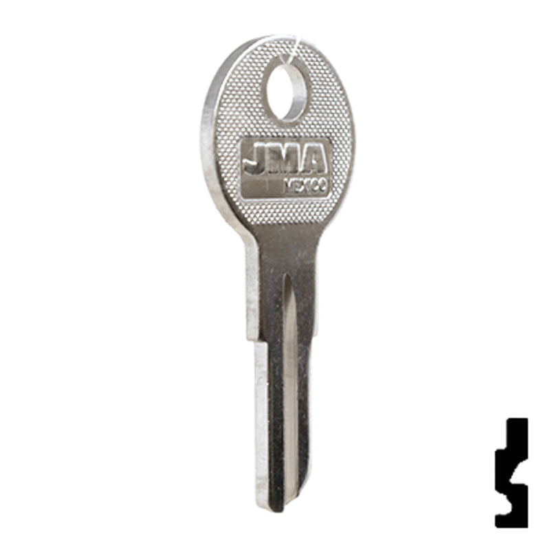 Uncut Key Blank | Hudson, Briggs & Straton | HUD4-NP,1098X Automotive Key JMA USA
