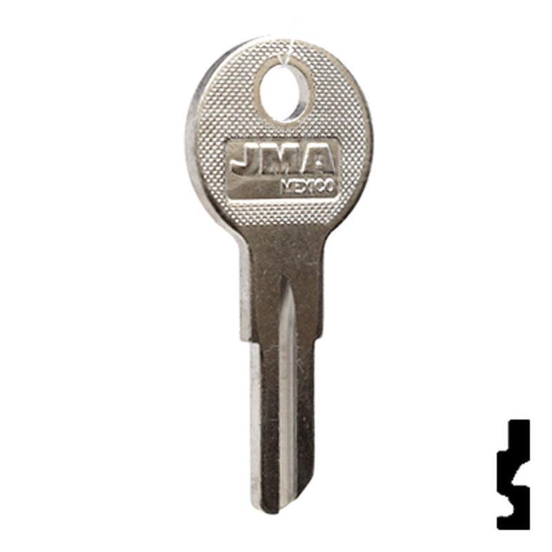 Uncut Key Blank | Hudson, Briggs & Straton | HUD4-NP,1098X Automotive Key JMA USA