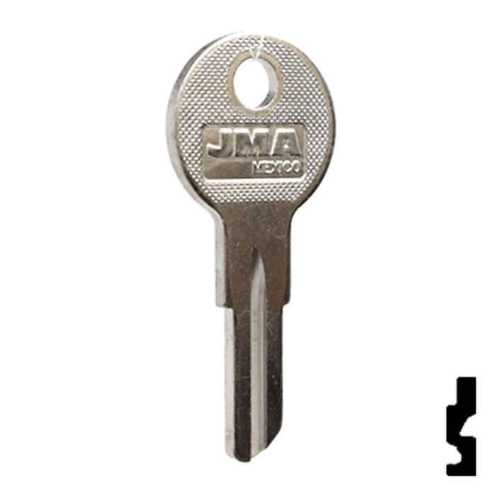Uncut Key Blank | Hudson, Briggs & Straton | HUD4-NP,1098X Automotive Key JMA USA
