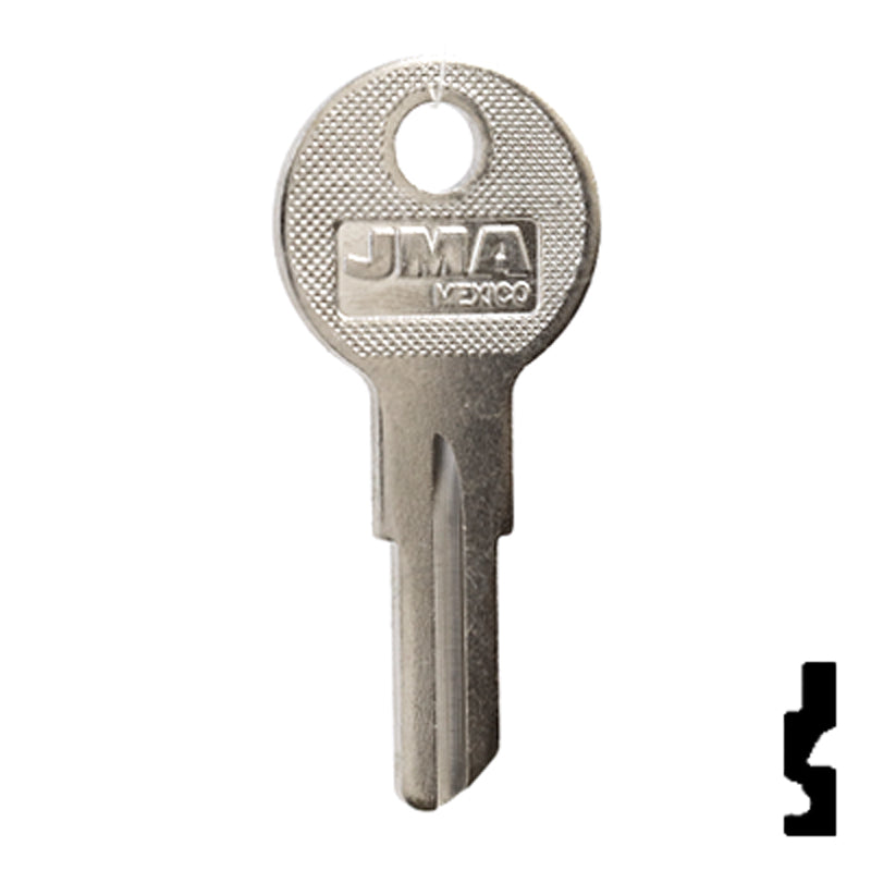Uncut Key Blank | Hudson, Briggs & Straton | HUD4-NP,1098X Automotive Key JMA USA