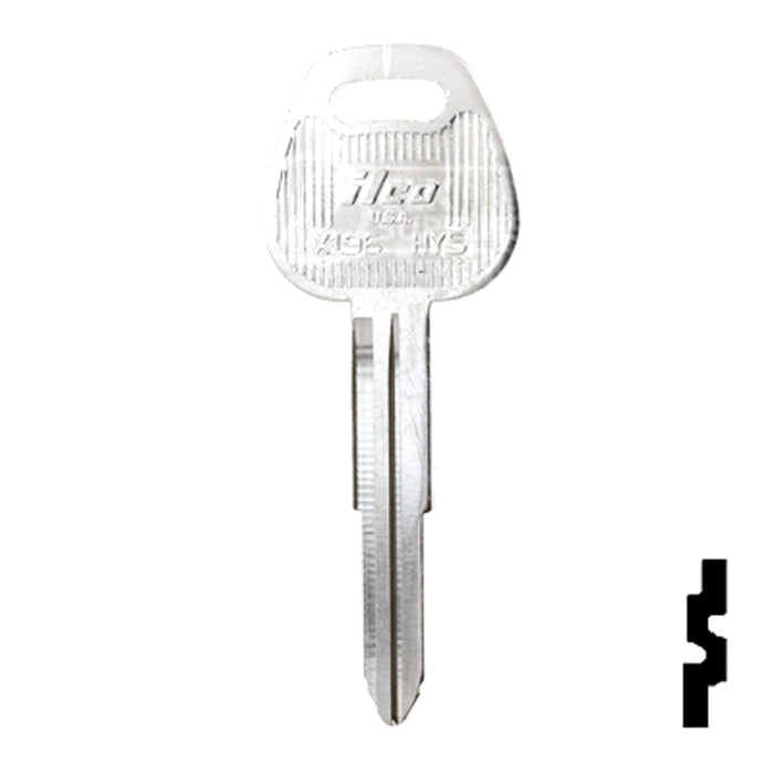 Uncut Key Blank | Hyundai, Mitsubishi | X196, HY5 Automotive Key Ilco