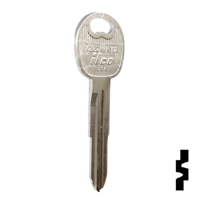 Uncut Key Blank | Hyundai | X232, HY12 Automotive Key Ilco