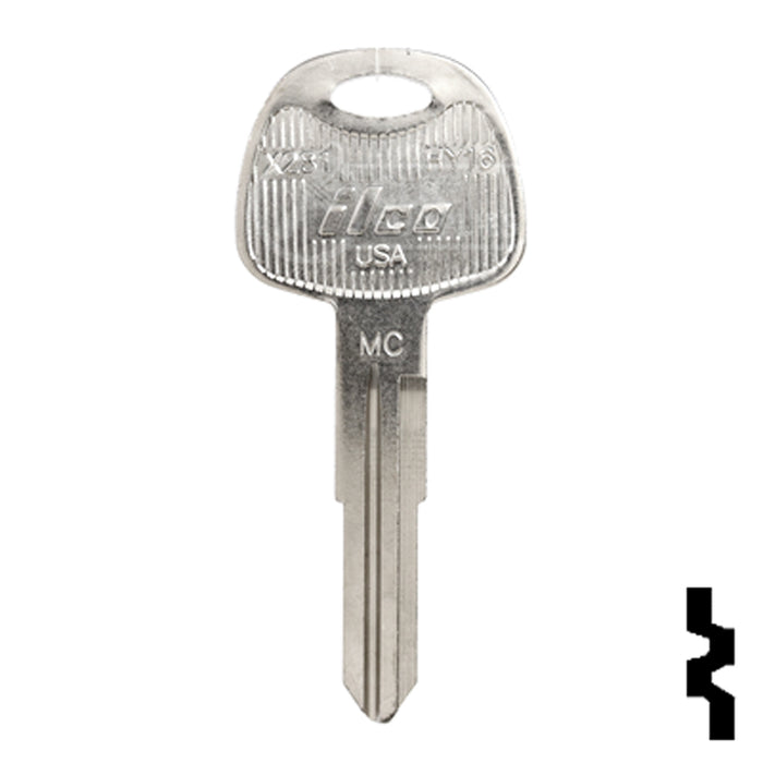 Uncut Key Blank | Hyundai | X281, HY16 Automotive Key Ilco