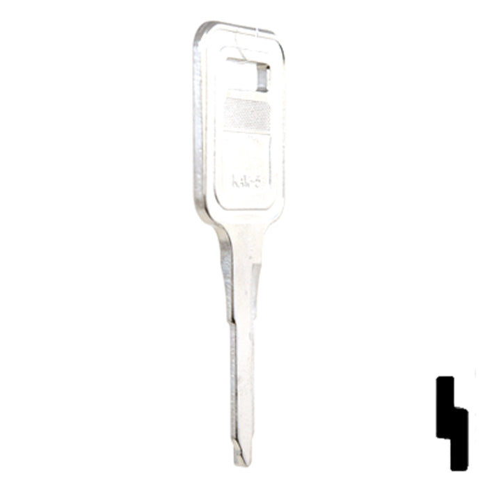 Uncut Key Blank | Kawasaki | KAW-5, KW12 Automotive Key JMA USA